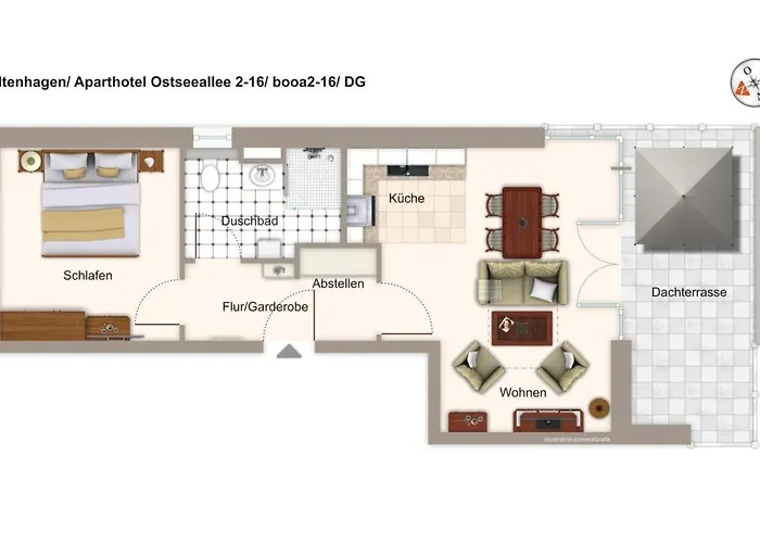 Ostseeallee Ostseeallee 2-16 Apartmán 4*